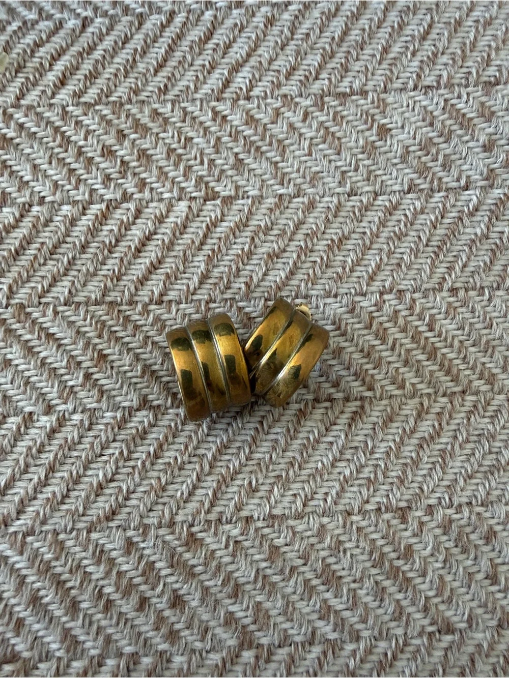 Laura Lombardi Brass Grazia Hoop Earrings